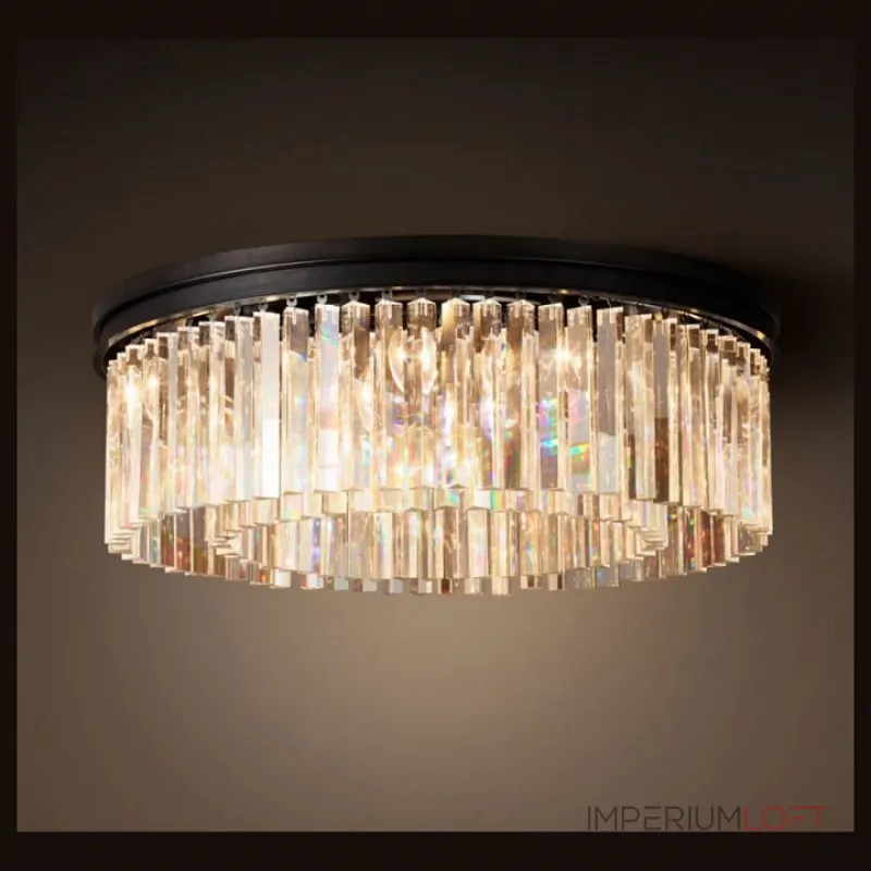 Накладной светильник DeLight Collection 1920s Odeon KR0387C-10B/P black/clear Цвет арматуры черный Цвет плафонов прозрачный от ImperiumLoft