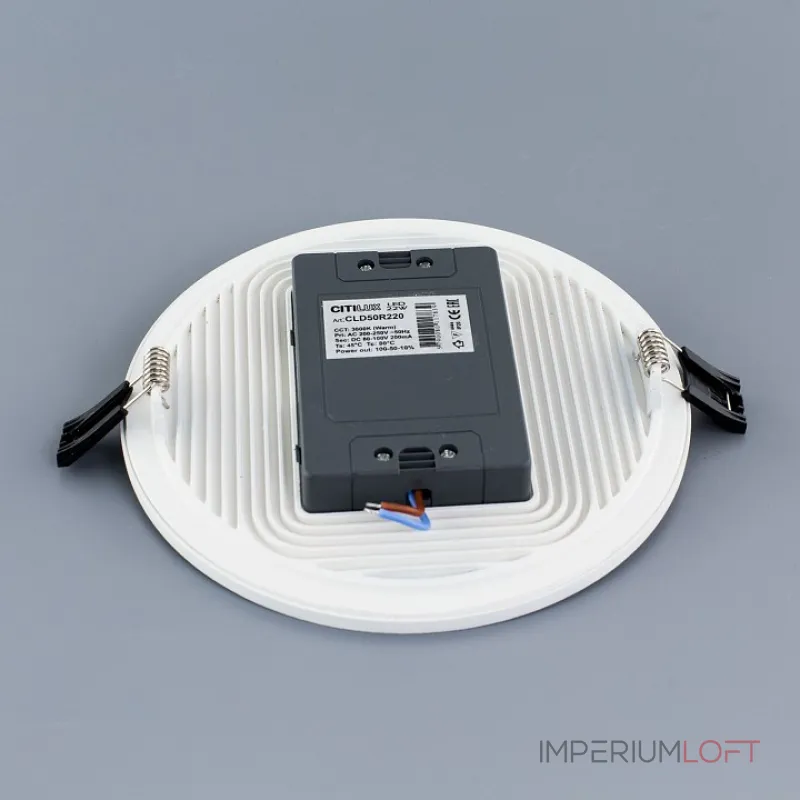 Встраиваемый светильник Citilux Омега CLD50R220N Цвет плафонов белый Цвет арматуры белый от ImperiumLoft Встраиваемый светильник Citilux Омега CLD50R220N Цвет плафонов белый Цвет арматуры белый от ImperiumLoft