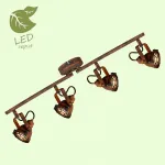 Спот Lussole Rockville GRLSP-9803 Цвет плафонов коричневый Цвет арматуры коричневый от ImperiumLoft