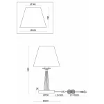 Настольная лампа декоративная Freya Osborn FR2027TL-01BS Цвет арматуры желтый Цвет плафонов белый от ImperiumLoft