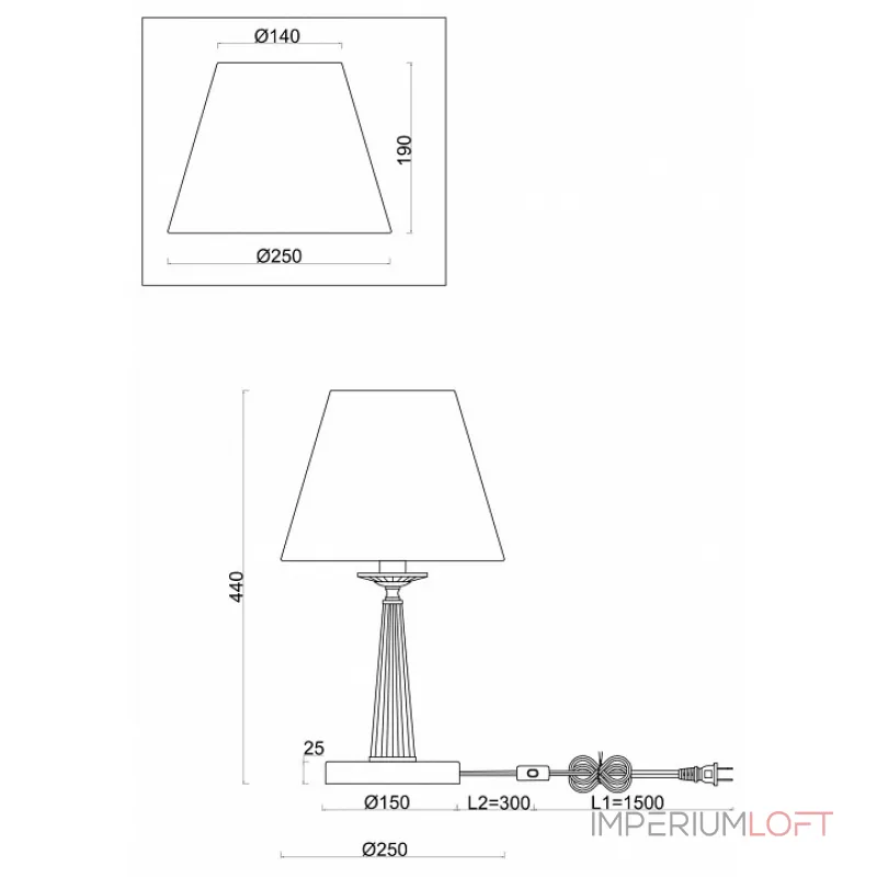 Настольная лампа декоративная Freya Osborn FR2027TL-01BS Цвет арматуры желтый Цвет плафонов белый от ImperiumLoft