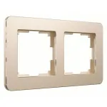 Рамка на 2 поста Werkel Platinum шампань W0022611 от ImperiumLoft