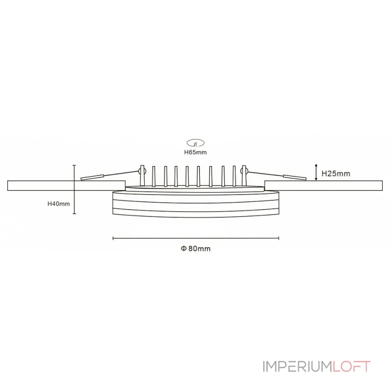 Встраиваемый светильник Donolux DL18836 DL18836/5W White R Dim от ImperiumLoft