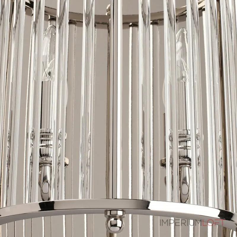 Накладной светильник Aployt Joanna APL.726.01.02 Цвет арматуры никель Цвет плафонов прозрачный от ImperiumLoft