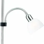 Торшер с подсветкой Arte Lamp Duetto A9569PN-2SI Цвет арматуры серебро Цвет плафонов белый от ImperiumLoft