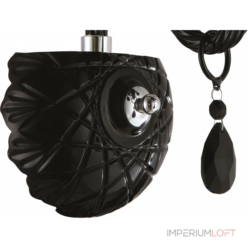 Бра Arte Lamp Teatro A3964AP-1BK Цвет арматуры хром Цвет плафонов черный от ImperiumLoft Бра Arte Lamp Teatro A3964AP-1BK Цвет арматуры хром Цвет плафонов черный от ImperiumLoft