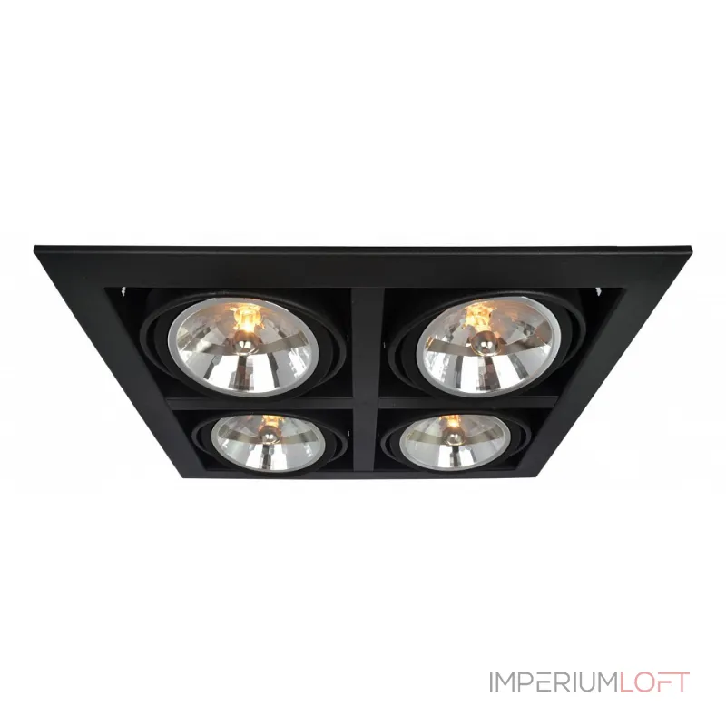 Встраиваемый светильник Arte Lamp Cardani A5935PL-4BK от ImperiumLoft Встраиваемый светильник Arte Lamp Cardani A5935PL-4BK от ImperiumLoft
