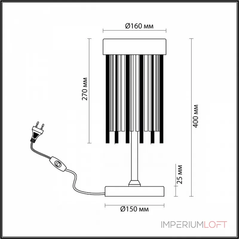 Настольная лампа декоративная Odeon Light York 4788/2T Цвет плафонов прозрачный Цвет арматуры золото от ImperiumLoft