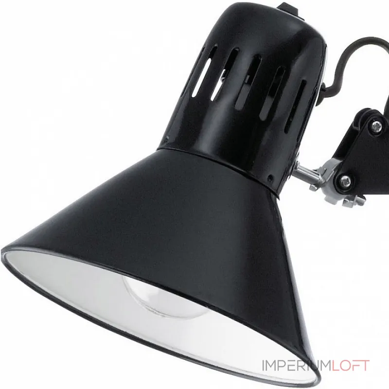 Настольная лампа офисная Eglo ПРОМО Firmo 90873 Цвет арматуры черный Цвет плафонов черный от ImperiumLoft