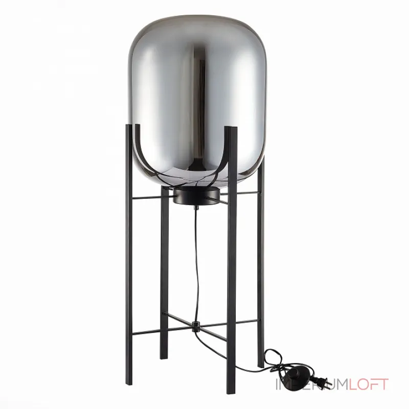 Торшер ST-Luce Burasca SL1050.715.01 Цвет плафонов серый Цвет арматуры черный от ImperiumLoft