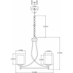 Подвесная люстра Moderli Maximilian V2521-3P