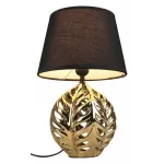 Настольная лампа декоративная Omnilux Murci OML-19514-01 Цвет арматуры золото Цвет плафонов черный от ImperiumLoft
