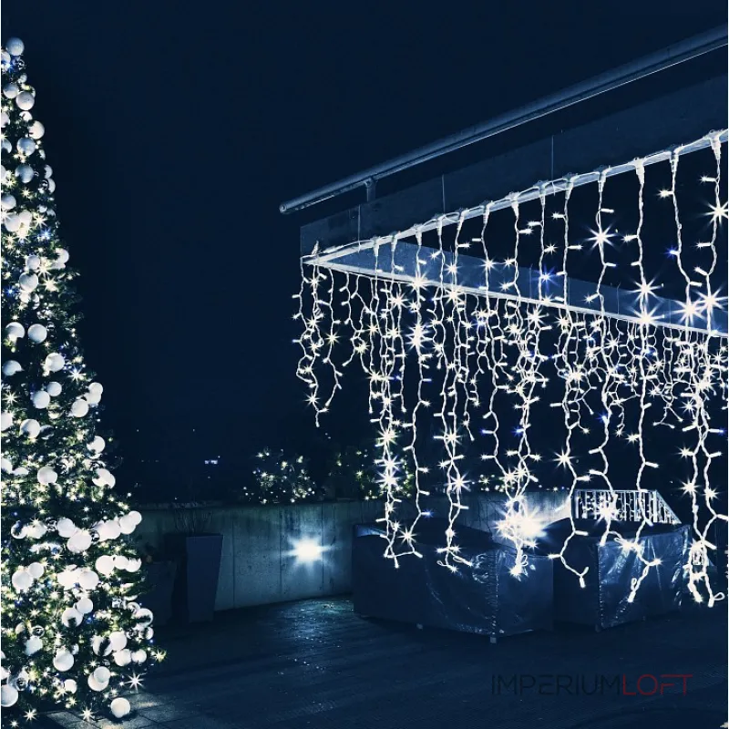 Занавес световой  Eurosvet 200 200-101 белый от ImperiumLoft