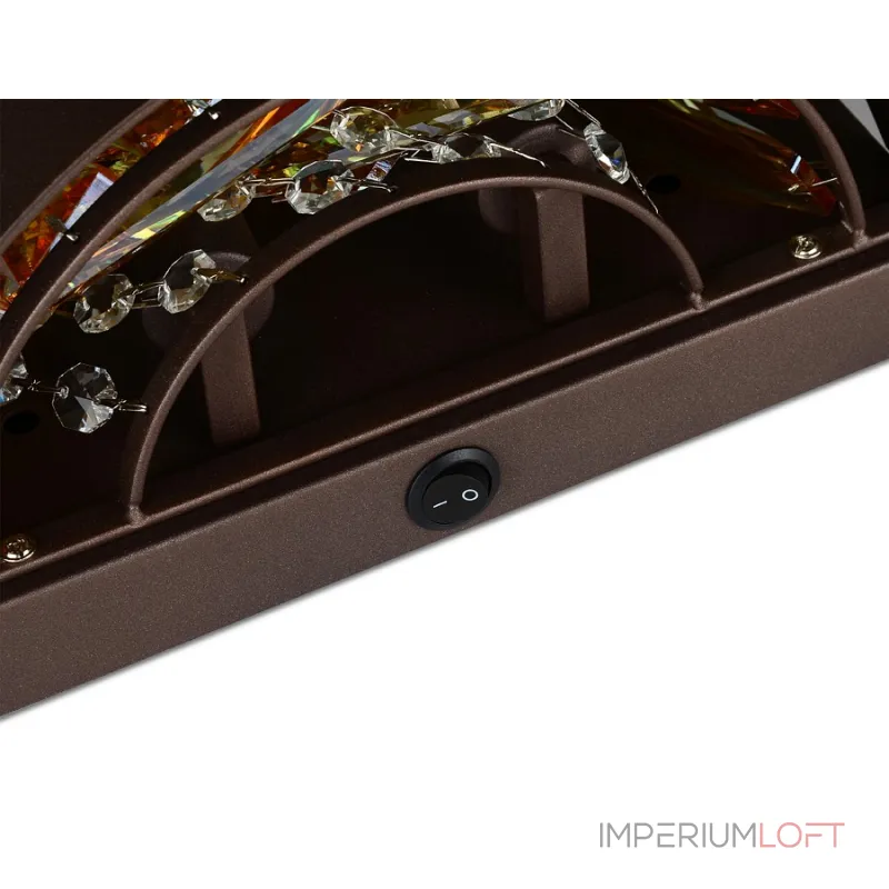 Накладной светильник Ambrella Traditional 2 TR5091 Цвет арматуры коричневый Цвет плафонов янтарный от ImperiumLoft