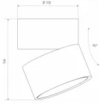 Накладной светильник Elektrostandard DLR031 15W 4200K a050528 Цвет арматуры черный Цвет плафонов золото от ImperiumLoft