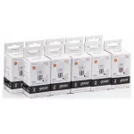 Лампа светодиодная Gauss E27 8Вт 3000K 53218 Цвет арматуры хром Цвет плафонов белый от ImperiumLoft