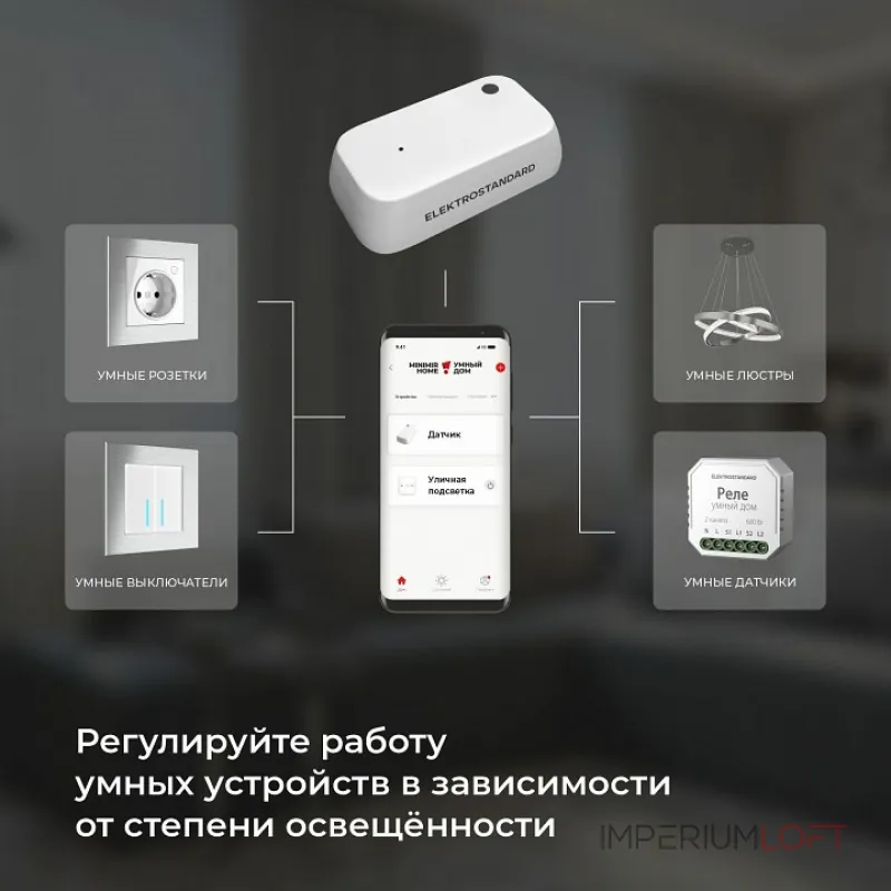 Датчик движения и освещенности Elektrostandard 76200/00 от ImperiumLoft