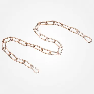 Цепь для люстры 1 м 10302 белый с золотом