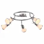 Спот Arte Lamp Vento A9231PL-5CC Цвет арматуры хром Цвет плафонов белый от ImperiumLoft
