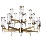 Подвесная люстра Divinare Sham 4505/17 LM-15 Цвет арматуры латунь Цвет плафонов прозрачный от ImperiumLoft