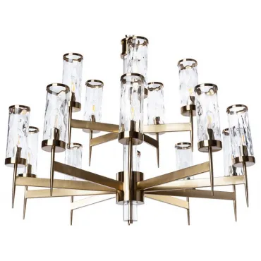 Подвесная люстра Divinare Sham 4505/17 LM-15 Цвет арматуры латунь Цвет плафонов прозрачный Подвесная люстра Divinare Sham 4505/17 LM-15 Цвет арматуры латунь Цвет плафонов прозрачный
