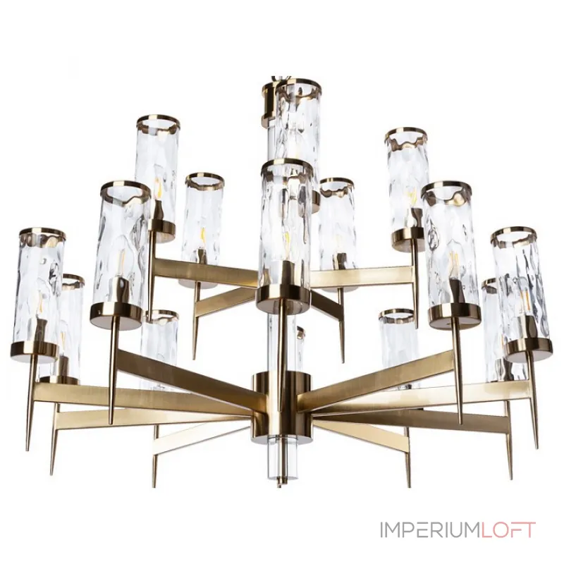 Подвесная люстра Divinare Sham 4505/17 LM-15 Цвет арматуры латунь Цвет плафонов прозрачный от ImperiumLoft Подвесная люстра Divinare Sham 4505/17 LM-15 Цвет арматуры латунь Цвет плафонов прозрачный от ImperiumLoft