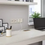 Розетка влагозащищенная с заземлением без рамки Werkel Слоновая кость W1171103 от ImperiumLoft