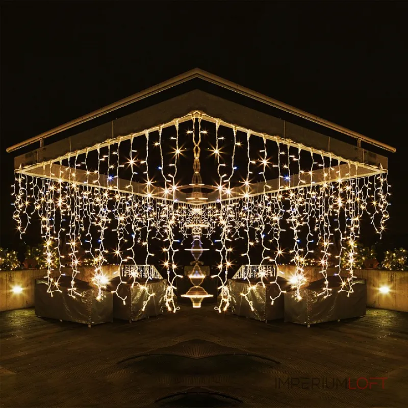 Занавес световой  Eurosvet 200 200-101 белый от ImperiumLoft