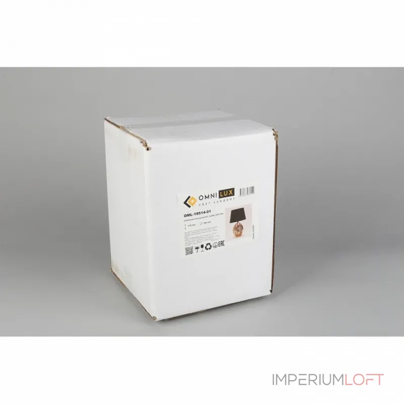 Настольная лампа декоративная Omnilux Murci OML-19514-01 Цвет арматуры золото Цвет плафонов черный от ImperiumLoft