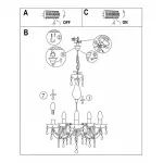 Подвесная люстра Cuimbra Ii 63117-5 Globo