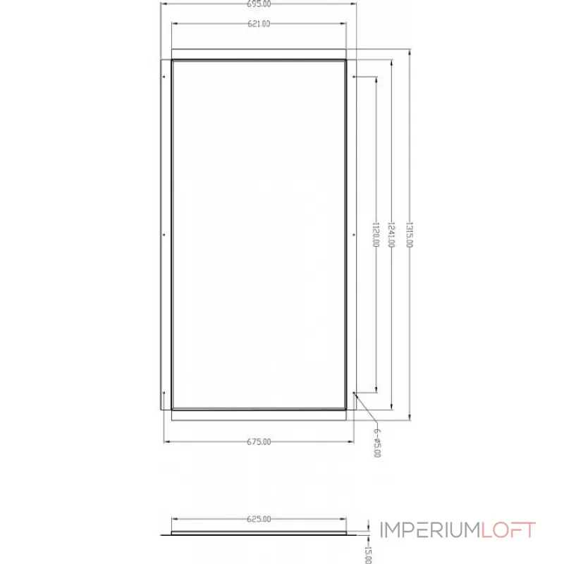 Рамка на 1 светильник Deko-Light 930234 Цвет арматуры белый от ImperiumLoft