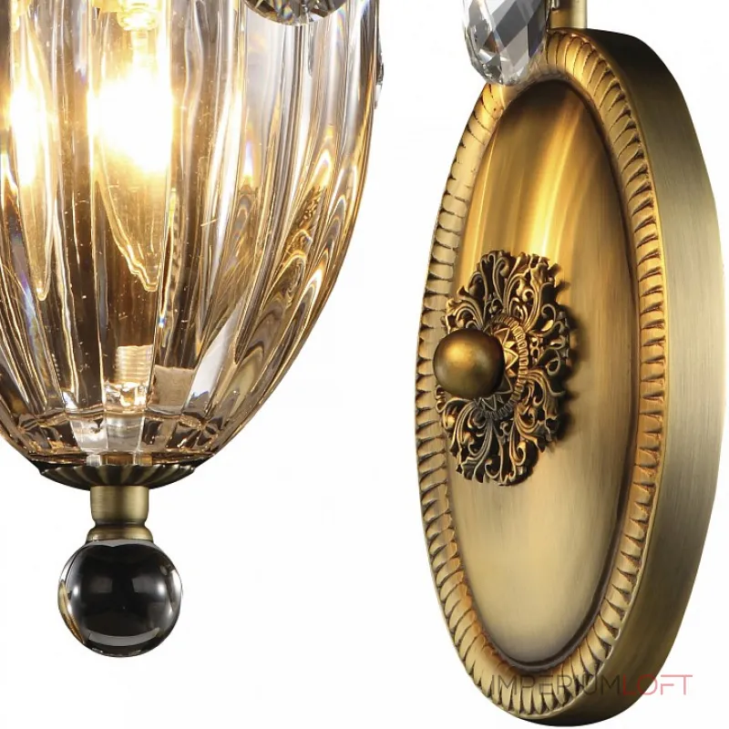 Бра Osgona Schon 790611 Цвет арматуры бронза Цвет плафонов прозрачный от ImperiumLoft Бра Osgona Schon 790611 Цвет арматуры бронза Цвет плафонов прозрачный от ImperiumLoft