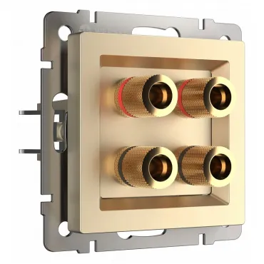 Розетка акустическая без рамки Werkel шампань W1185011 Розетка акустическая без рамки Werkel шампань W1185011