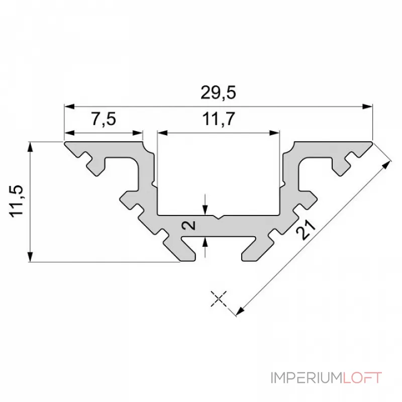 Профиль накладной Deko-Light AV-01-10 970401 Цвет арматуры серебро от ImperiumLoft Профиль накладной Deko-Light AV-01-10 970401 Цвет арматуры серебро от ImperiumLoft