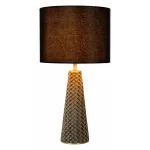 Настольная лампа декоративная Lucide Extravaganza Velvet 10501/81/30 Цвет плафонов черный Цвет арматуры серый от ImperiumLoft
