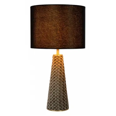 Настольная лампа декоративная Lucide Extravaganza Velvet 10501/81/30 Цвет плафонов черный Цвет арматуры серый Настольная лампа декоративная Lucide Extravaganza Velvet 10501/81/30 Цвет плафонов черный Цвет арматуры серый