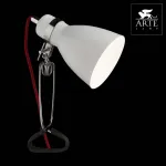 Настольная лампа декоративная Arte Lamp Dorm A1409LT-1WH Цвет арматуры хром Цвет плафонов белый от ImperiumLoft