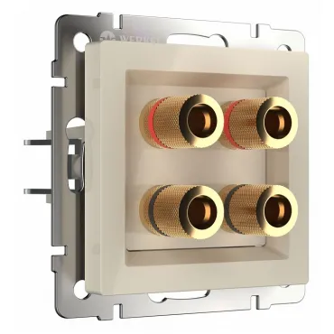 Розетка акустическая без рамки Werkel слоновая кость W1185003 Розетка акустическая без рамки Werkel слоновая кость W1185003
