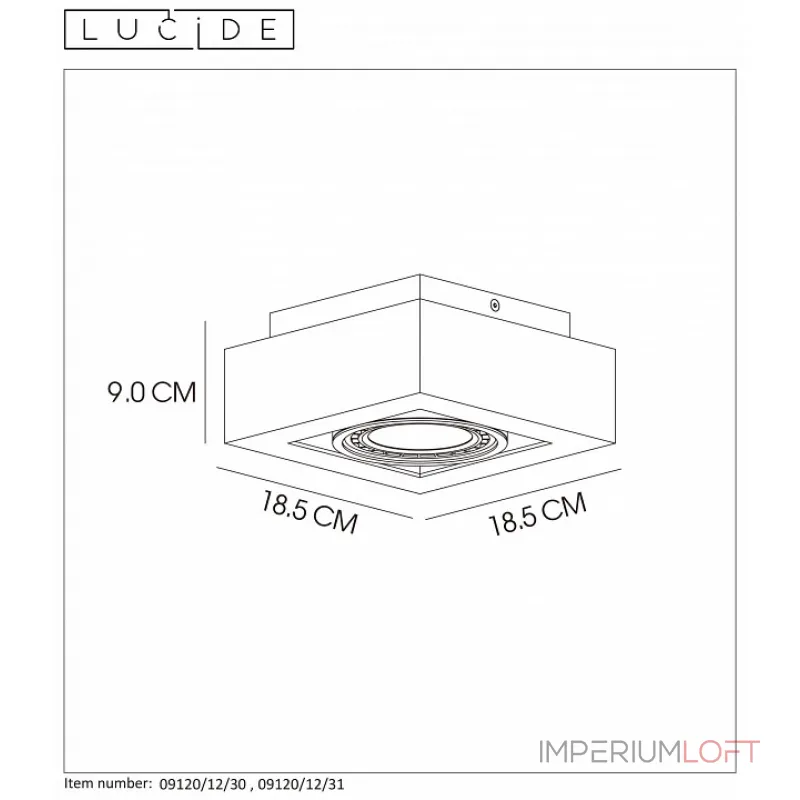 Накладной светильник Lucide 09120/12/31 от ImperiumLoft
