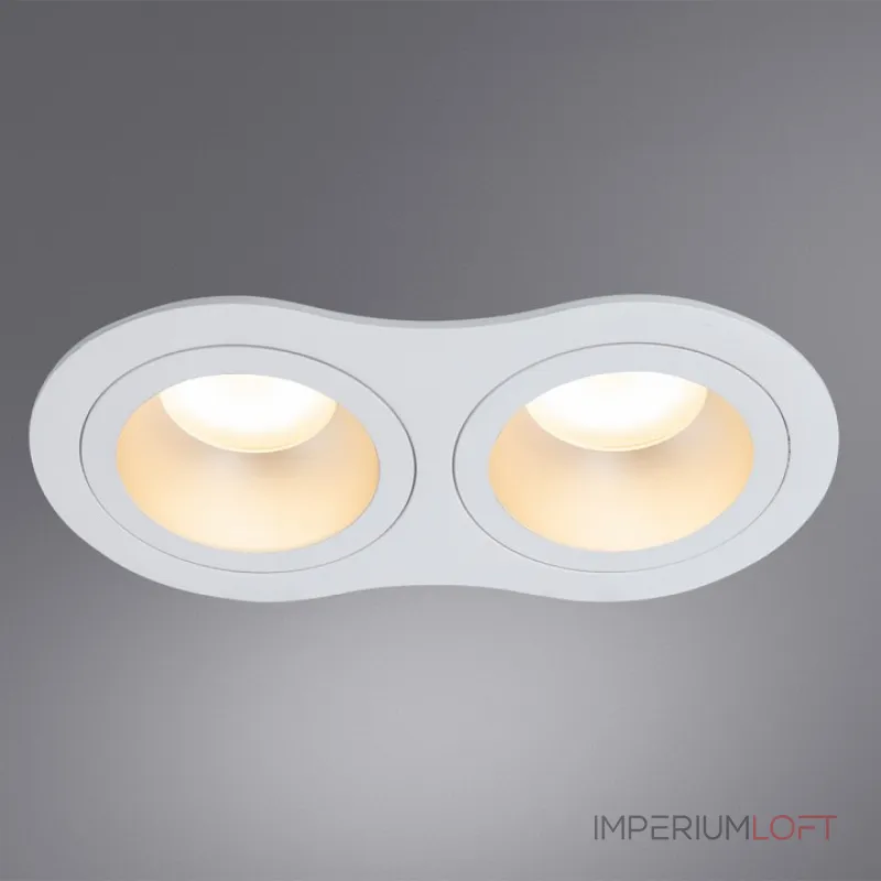 Встраиваемый светильник Arte Lamp Alkes A2161PL-2WH Цвет арматуры Белый от ImperiumLoft Встраиваемый светильник Arte Lamp Alkes A2161PL-2WH Цвет арматуры Белый от ImperiumLoft