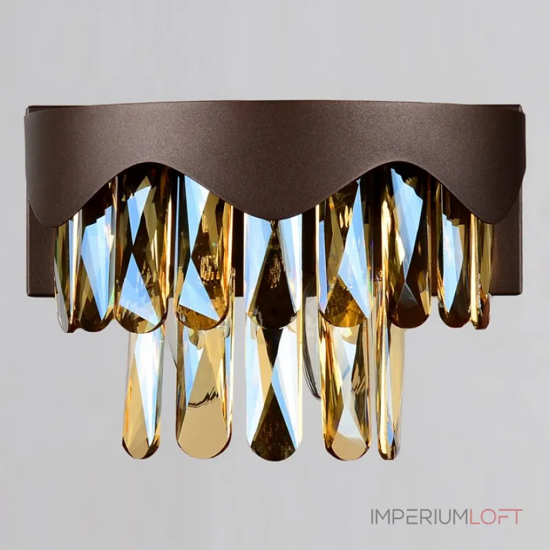 Накладной светильник Ambrella Traditional 2 TR5091 Цвет арматуры коричневый Цвет плафонов янтарный от ImperiumLoft