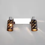 Бра Eurosvet Fente 20090/2 черный/хром Цвет плафонов золото Цвет арматуры черный от ImperiumLoft