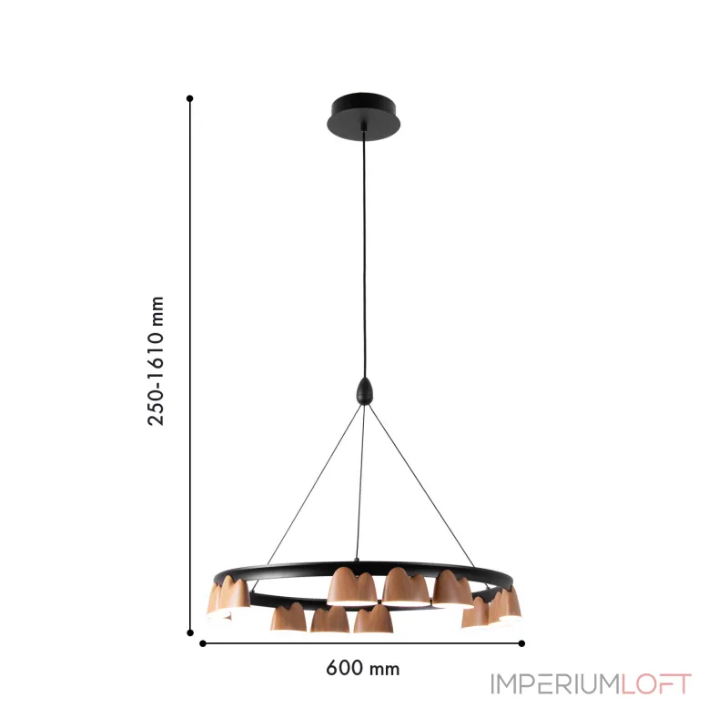 Подвесная люстра Favourite Interline 4266-12P от ImperiumLoft