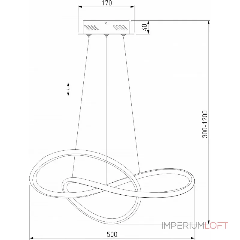 Подвесная люстра 90312/1 черный