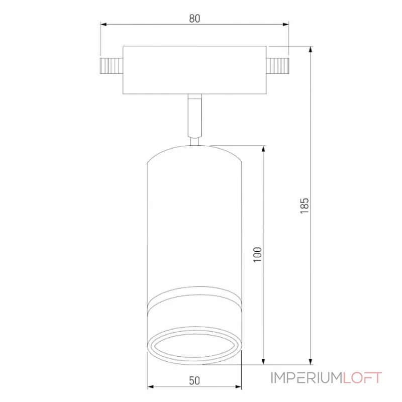Светильник на штанге Elektrostandard Glory a043999 Цвет арматуры черный Цвет плафонов черный от ImperiumLoft
