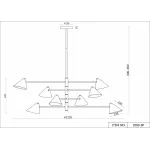 Люстра на штанге F-promo Trikoniya 3089-8P