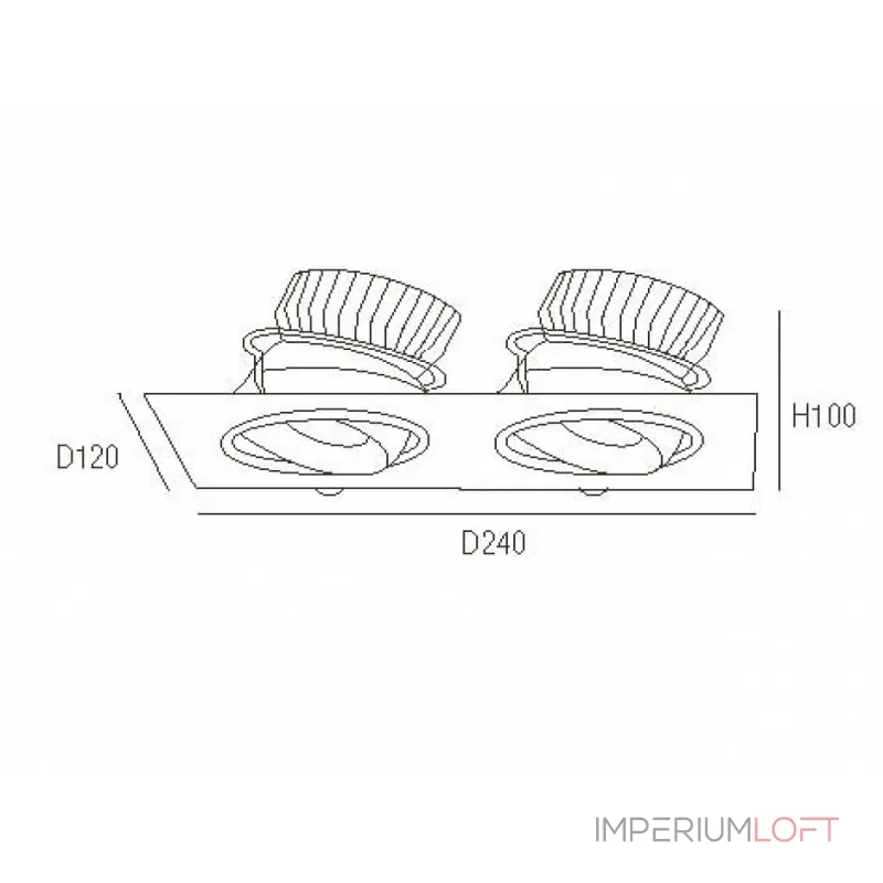 Встраиваемый светильник Donolux DL18461 DL18461/02WW-White SQ Dim от ImperiumLoft