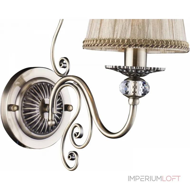 Бра Arte Lamp Charm A2083AP-1AB Цвет арматуры бронза Цвет плафонов кремовый от ImperiumLoft