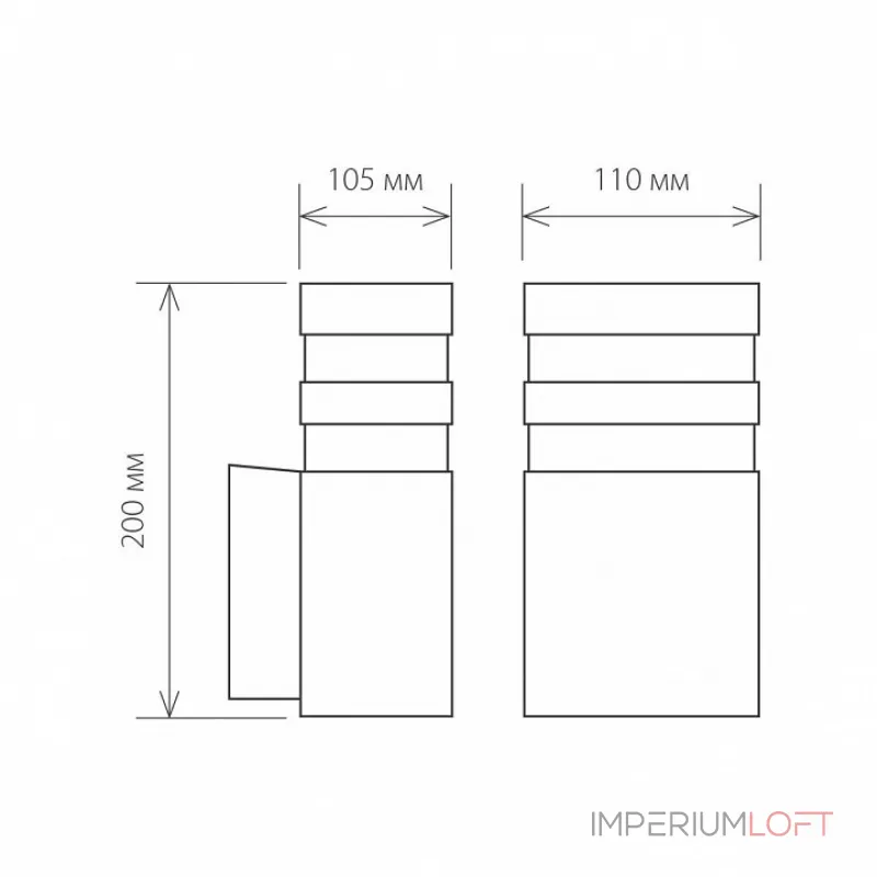 Светильник на штанге Elektrostandard Techno 1450 Techno 1450 черный от ImperiumLoft