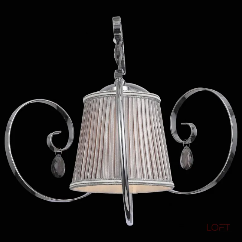 Бра EVOLUCE Azzurro SL177.101.01 Цвет арматуры хром Цвет плафонов серебро от ImperiumLoft Бра EVOLUCE Azzurro SL177.101.01 Цвет арматуры хром Цвет плафонов серебро от ImperiumLoft